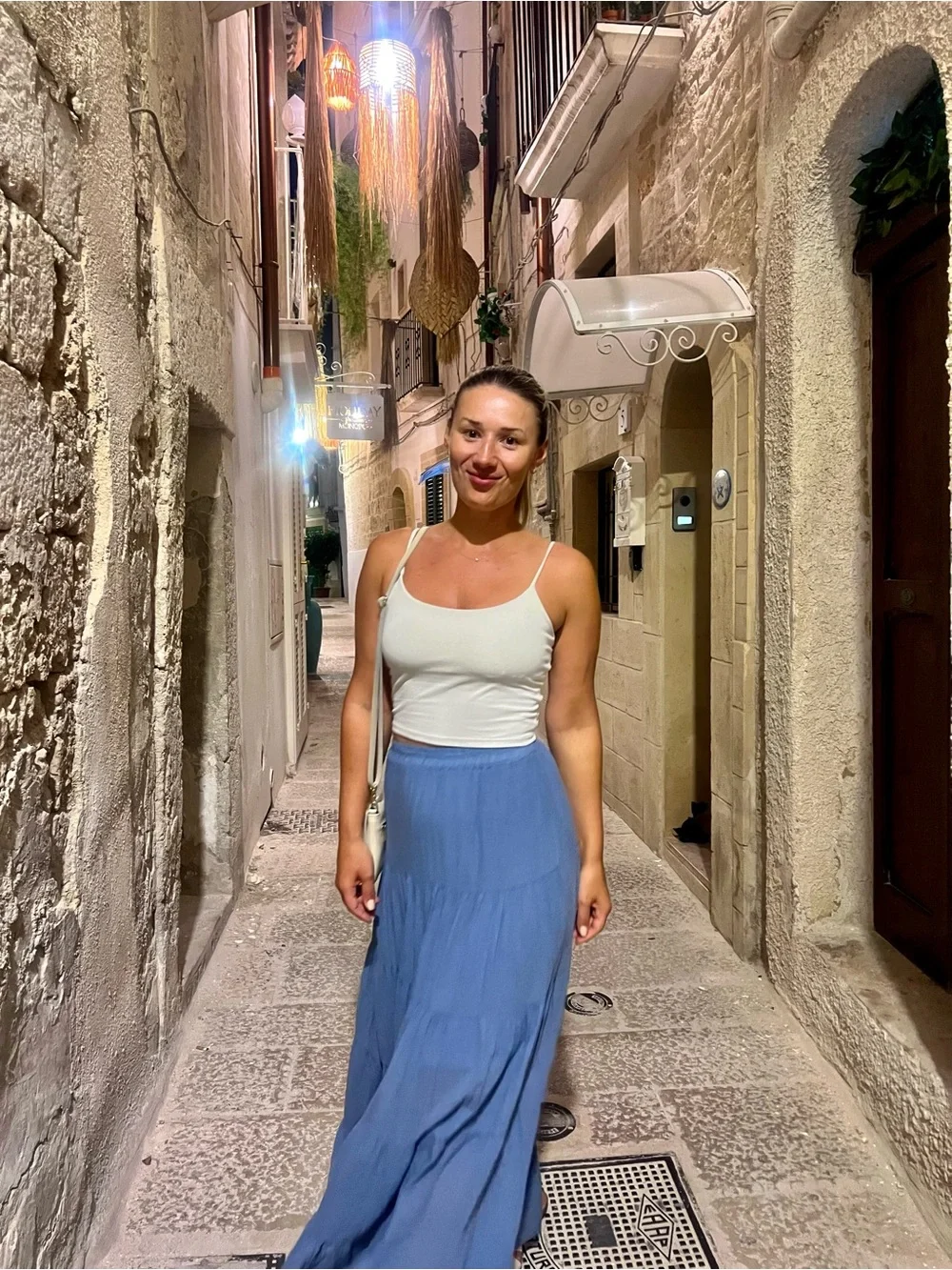 100% cotton maxi skirt